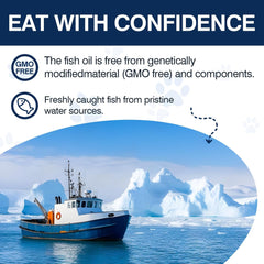 Omega 3 Skin and Coat Supplement for Dogs 200 Chews Dog Fish Oil Supplements with EPA & DHA Fatty Acids Dry Skin Relief for Dogs Shedding Allergy Itching Promotes Heart Hip Joint Health Chicken Flavor